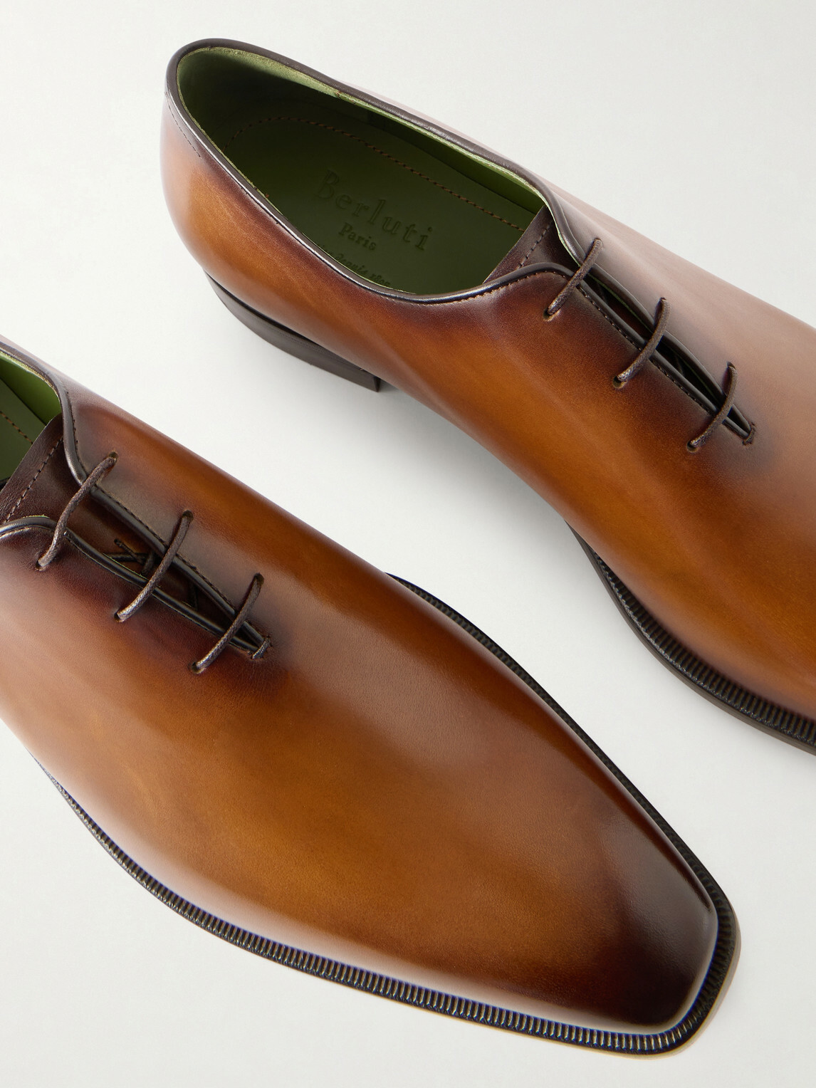 Berluti - Alessandro Demesure Leather Oxford Shoes - Brown