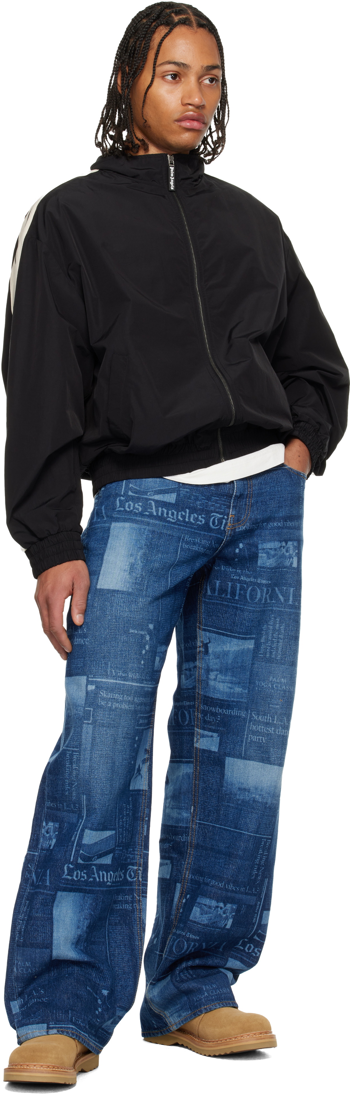 Palm Angels Blue LA Times Edition Jeans