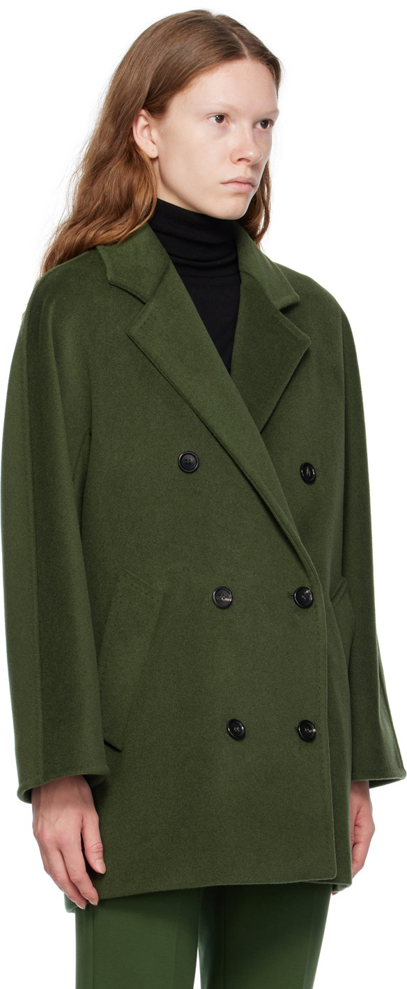 Max Mara Green Rebus Coat Max Mara