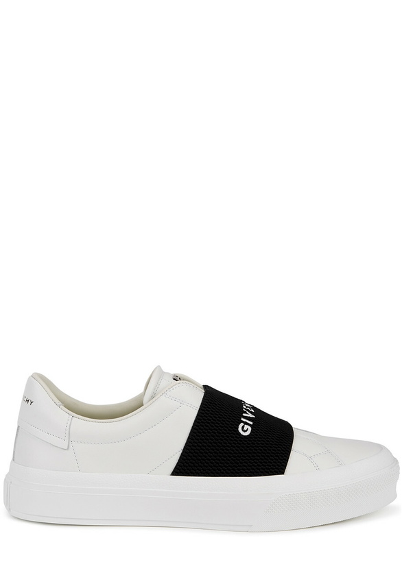 Photo: Givenchy City Court White Leather Sneakers, Sneakers, White, Leather White And Black