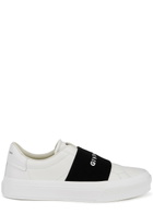 Givenchy City Court White Leather Sneakers, Sneakers, White, Leather White And Black