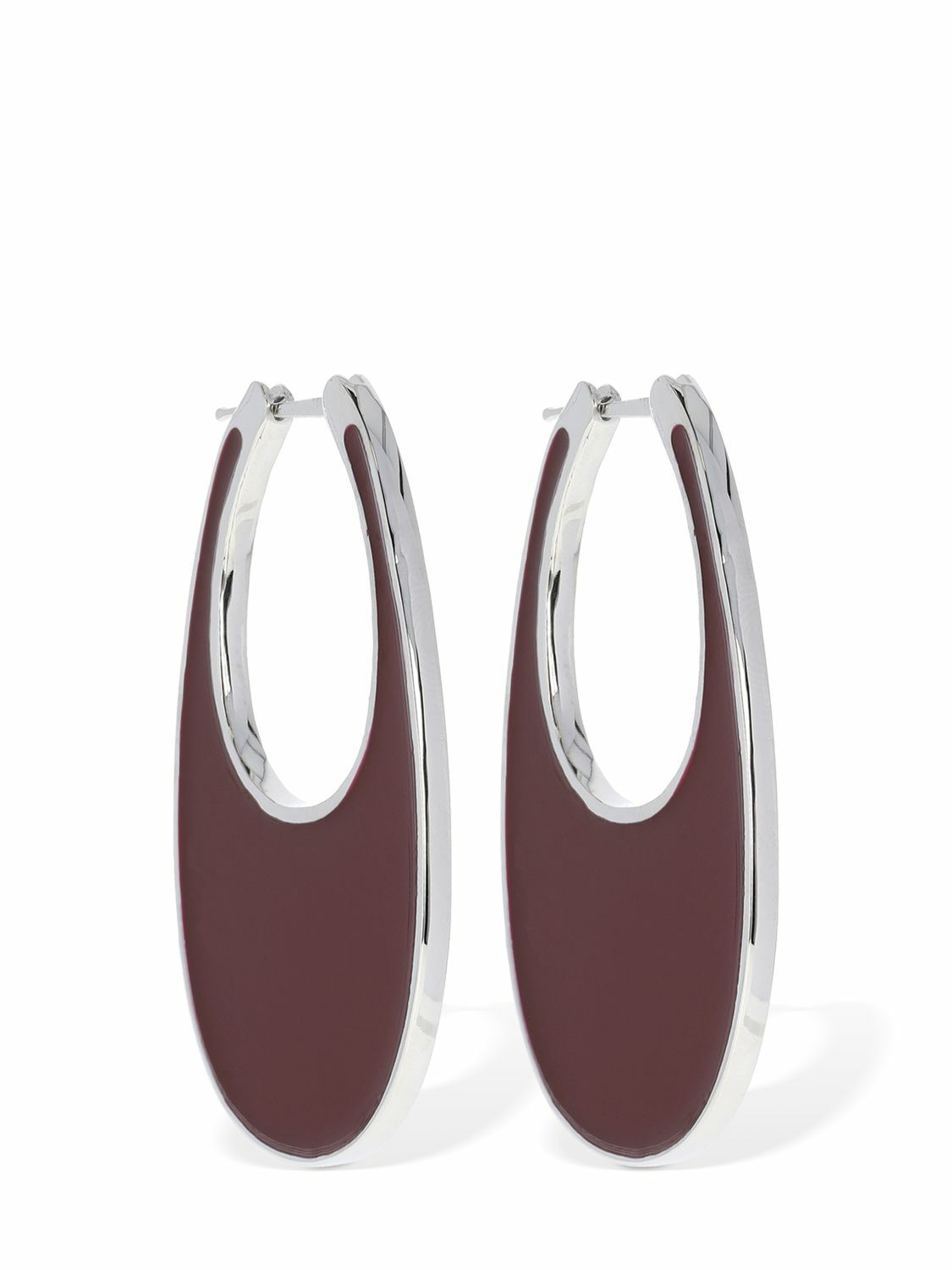 Coperni - Large Semi Swipe Earring (Single) - Black main image 0