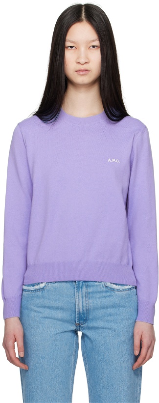 Photo: A.P.C. Purple Vera Sweater