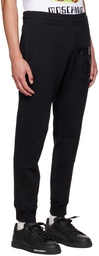 Moschino Black Double Question Mark Lounge Pants