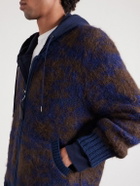 Corridor - Cotton-Blend Zip-Up Cardigan - Blue
