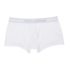 Dolce and Gabbana White Regular Boxers