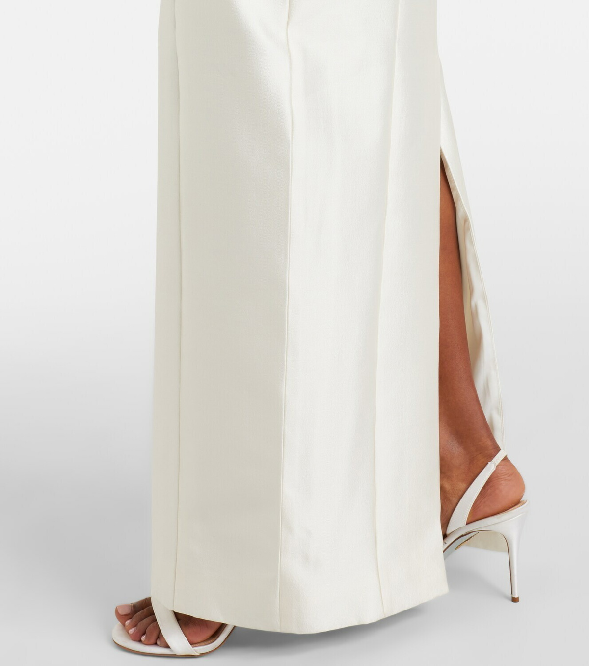 Danielle Frankel Bridal Lette wool and silk bustier gown