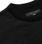 rag & bone - Appliquéd Loopback Cotton-Jersey Sweatshirt - Black