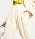 Stella McCartney - High-rise pleated straight pants