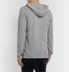 Balmain - Logo-Print Cotton-Jersey Hoodie - Gray