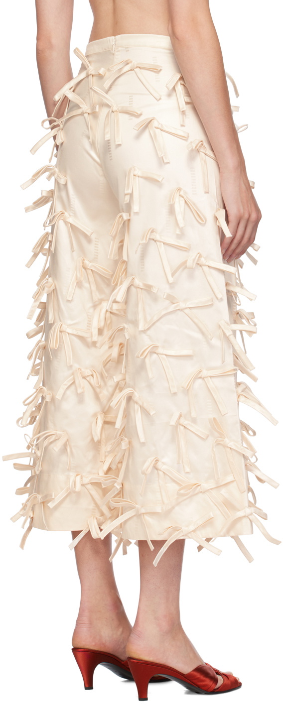 SUPER YAYA Off-White Tatiana Trousers
