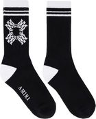 AMIRI Black & White 'MA' Quad Socks