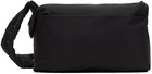 Solid Homme Black Two Pocket Pillow Messenger Bag