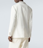 Ralph Lauren Purple Label Embroidered cotton terry blazer