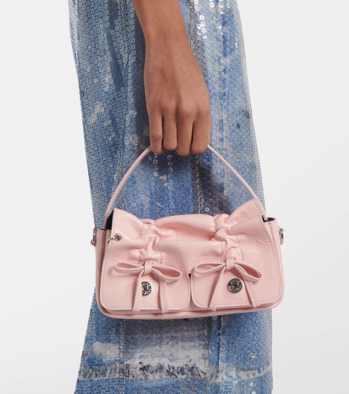 Acne Studios Multipocket Micro leather shoulder bag Acne Studios