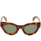 KAMO Women's Stella Sunglasses in Tortoise/Green