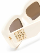 LOEWE EYEWEAR Neutral Chunky Anagram Rectangle-Frame Sunglasses
