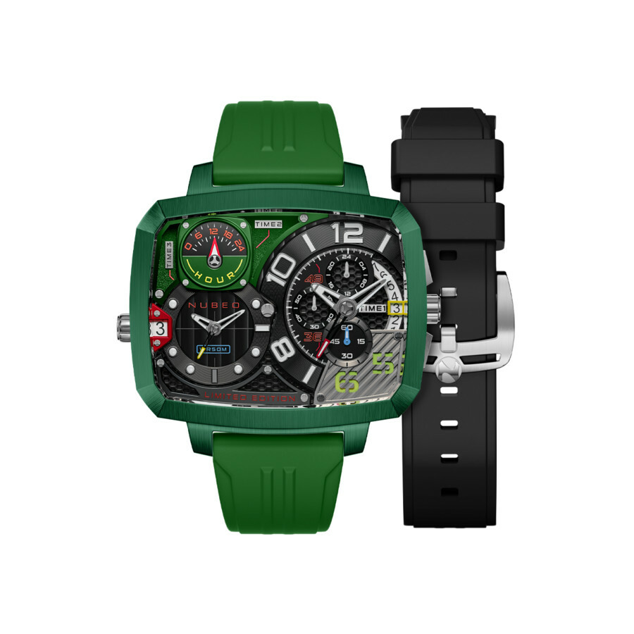 Nubeo Odyssey Green Dial Mens Watch NB-6084-03