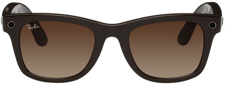 Photo: Ray-Ban Brown Meteor Stories Smart Sunglasses