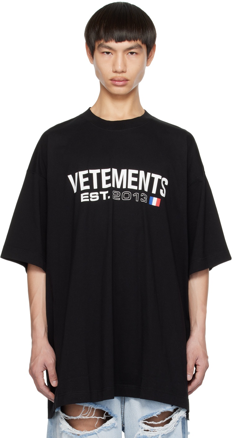 Photo: VETEMENTS Black Printed T-Shirt