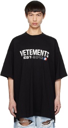 VETEMENTS Black Printed T-Shirt