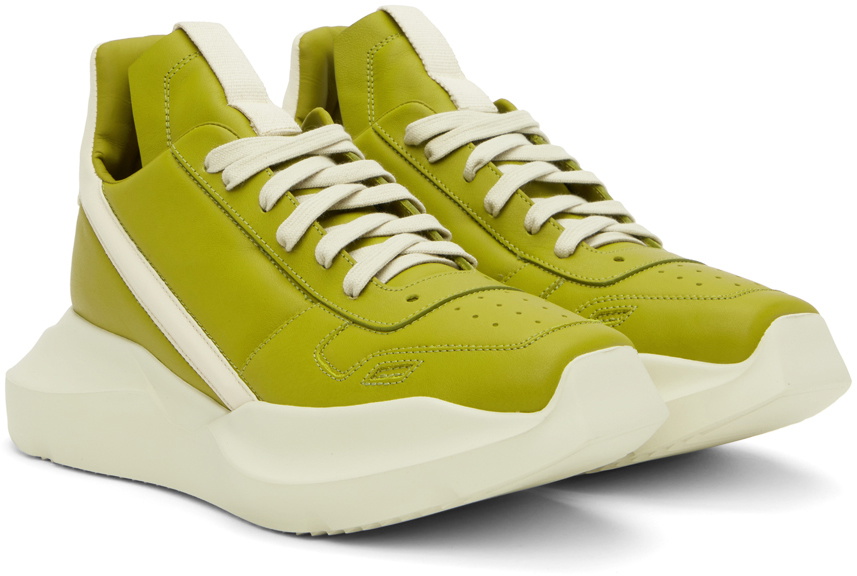 Rick Owens Green Geth Sneakers Rick Owens