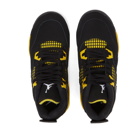 Air Jordan 4 Retro PS Sneakers in Black/Tour Yellow