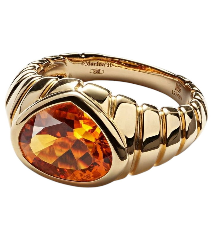 Photo: Marina B Timo 18kt gold ring with citrine