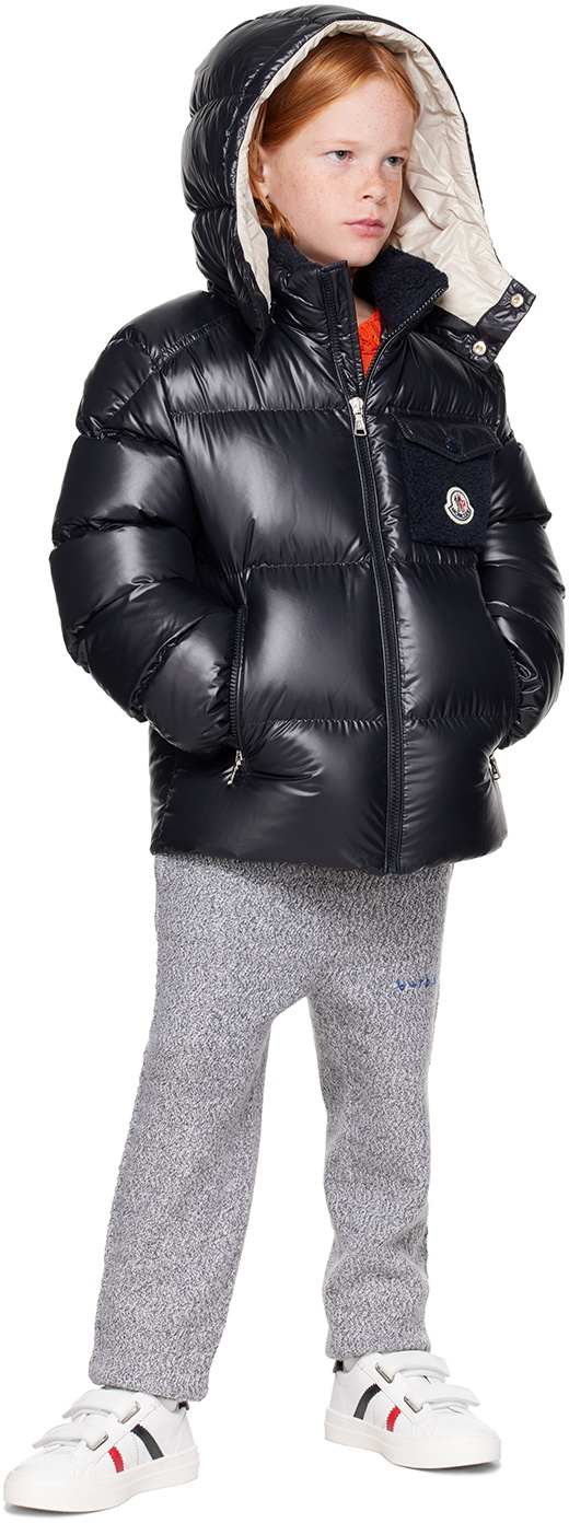 「超美品」MONCLER kids ウインドブレーカー　10Y 140センチ Moncler Enfant Down Jacket Maire Navy girls