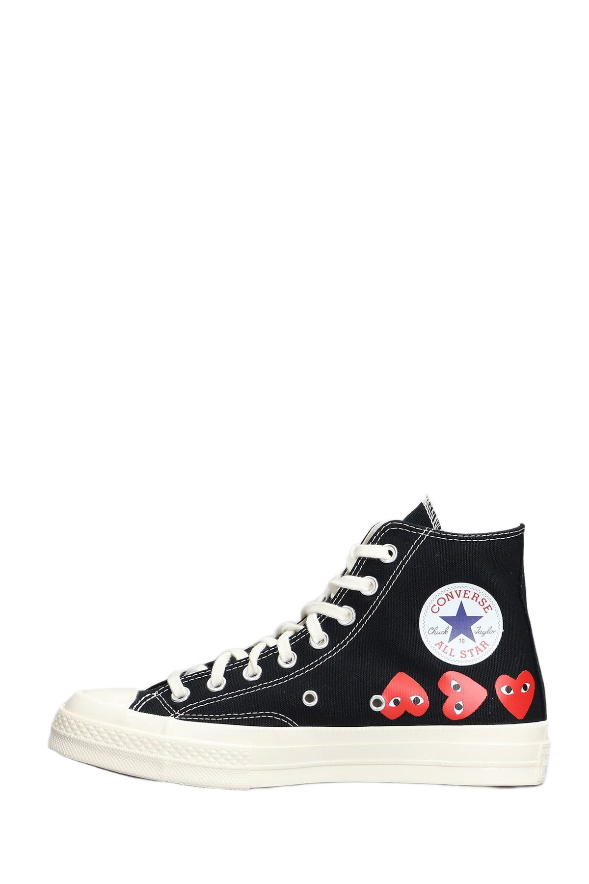 Comme des Garçons Play Chuck 70 Cdg High Sneakers In Black Cotton