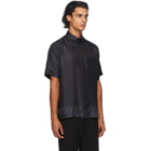 Fendi Black Silk Forever Fendi Short Sleeve Shirt
