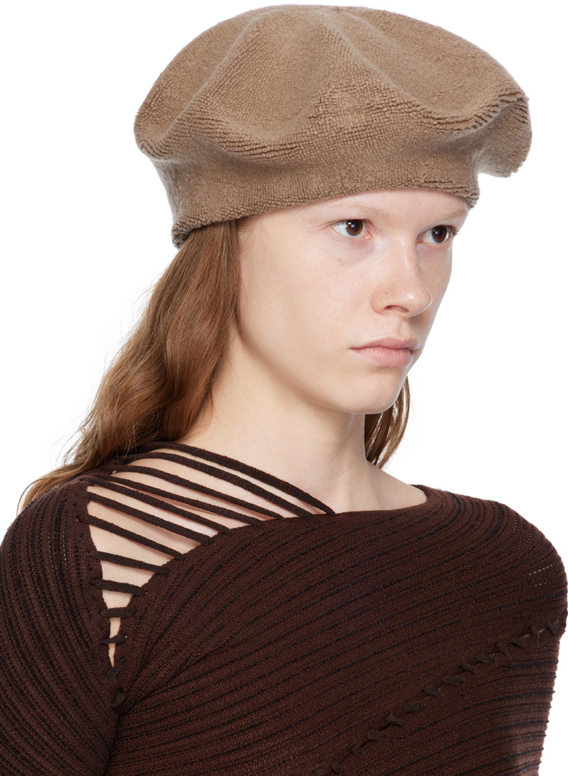 Isa Boulder Brown Reversible Beret