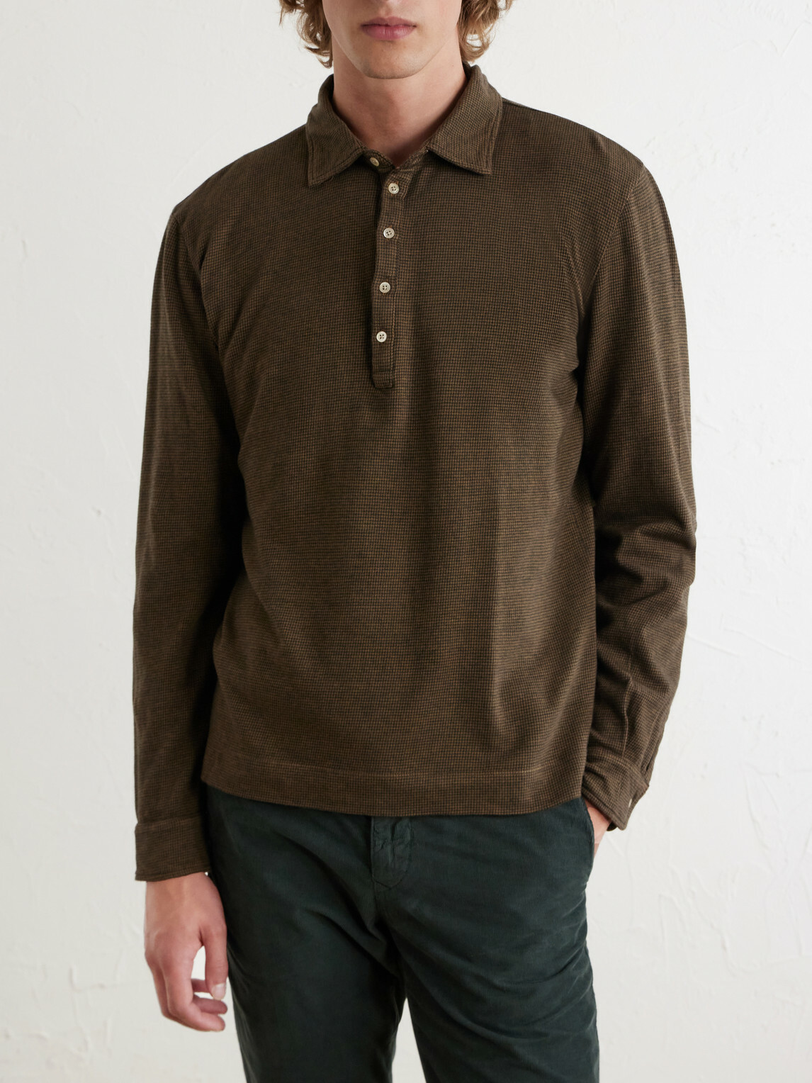 Massimo Alba - Raya Cotton and Cashmere-Blend Polo Shirt - Brown