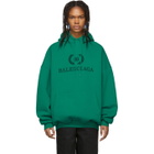 Balenciaga Green BB Hoodie