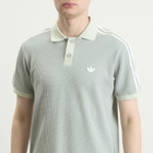Adidas Men's Waffle Knit Polo in Wonder Sage