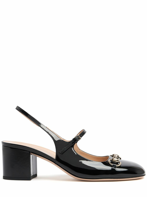 Photo: GUCCI 55mm Lady Horsebit Leather Pumps