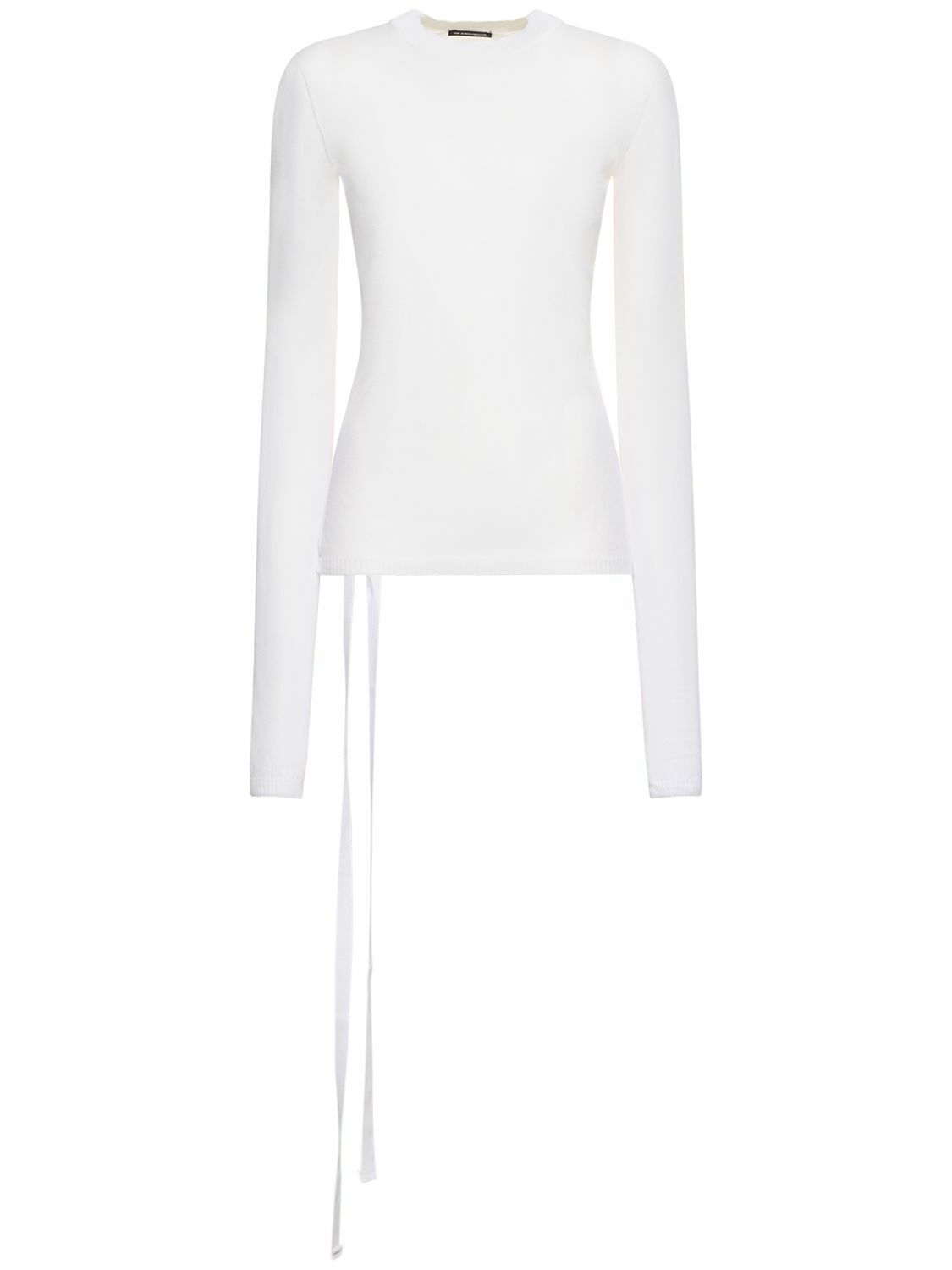 Ann Demeulemeester Betsy Sheer Long Sleeve Top Ann Demeulemeester