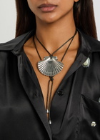 Eliou Venus Wrap Shell Cord Necklace - Silver - One Size