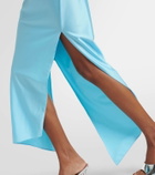 Coperni Floral-appliqué cutout maxi dress