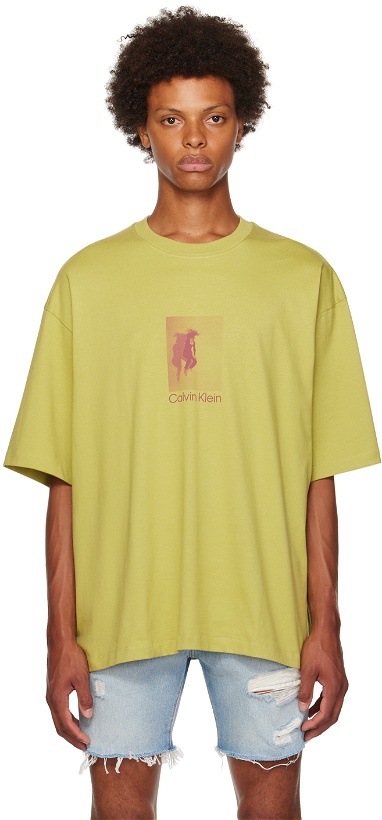 Photo: Calvin Klein Green Graphic T-Shirt