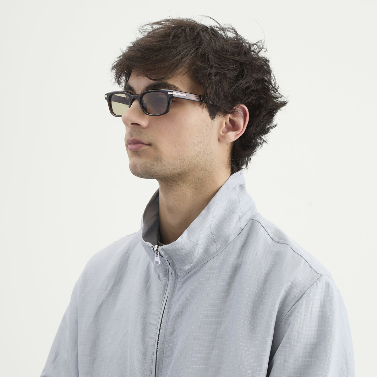CHIMI Noct Sunglasses in Deep Tortoise/Sage Green 