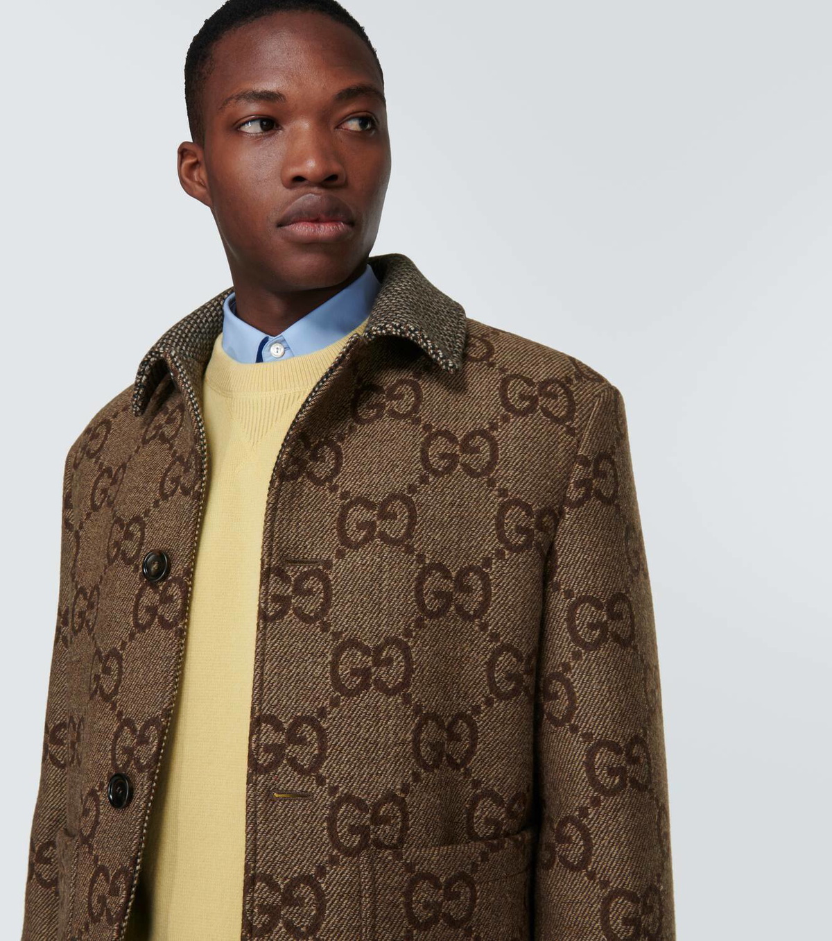 gucci gg jacquard jacket