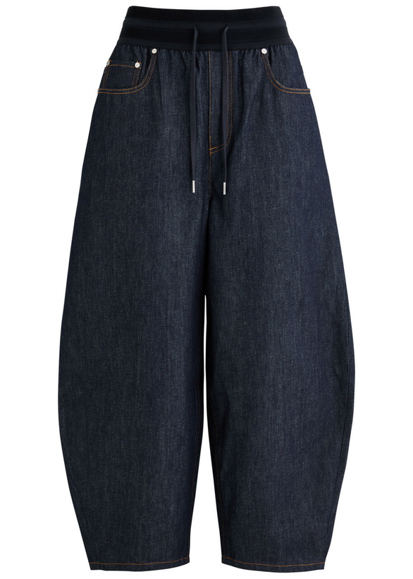Photo: Helmut Lang Cocoon Cropped Barrel-leg Jeans Indigo