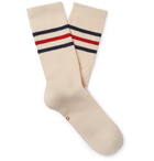 Gucci - Striped Cotton-Blend Socks - White