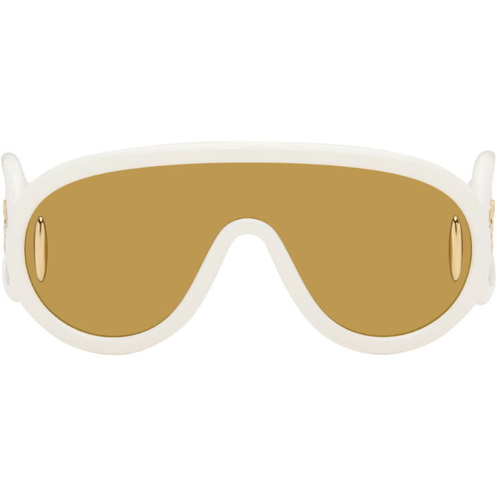 Photo: LOEWE White Wave Mask Sunglasses