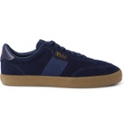 POLO RALPH LAUREN - Court Striped Suede Sneakers - Blue