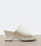 Bottega Veneta Rosita Intrecciato leather wedge mules