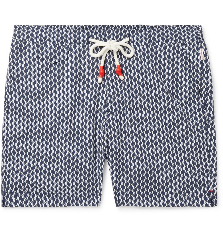 Photo: Orlebar Brown - Standard Mid-Length Printed Swim Shorts - Blue