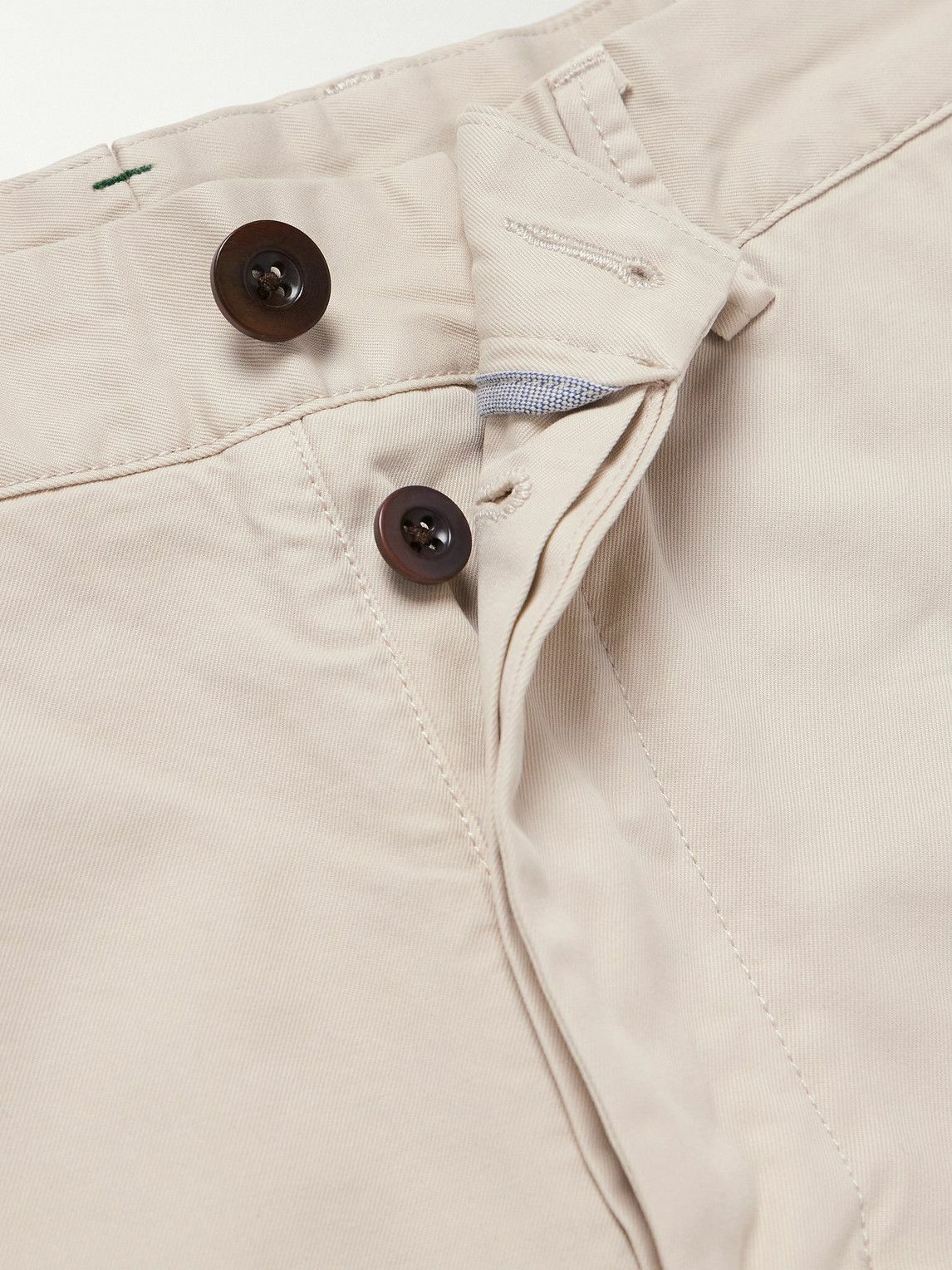 Sid Mashburn - Field Slim-Fit Tapered Garment-Dyed Cotton-Twill Trousers - Gray