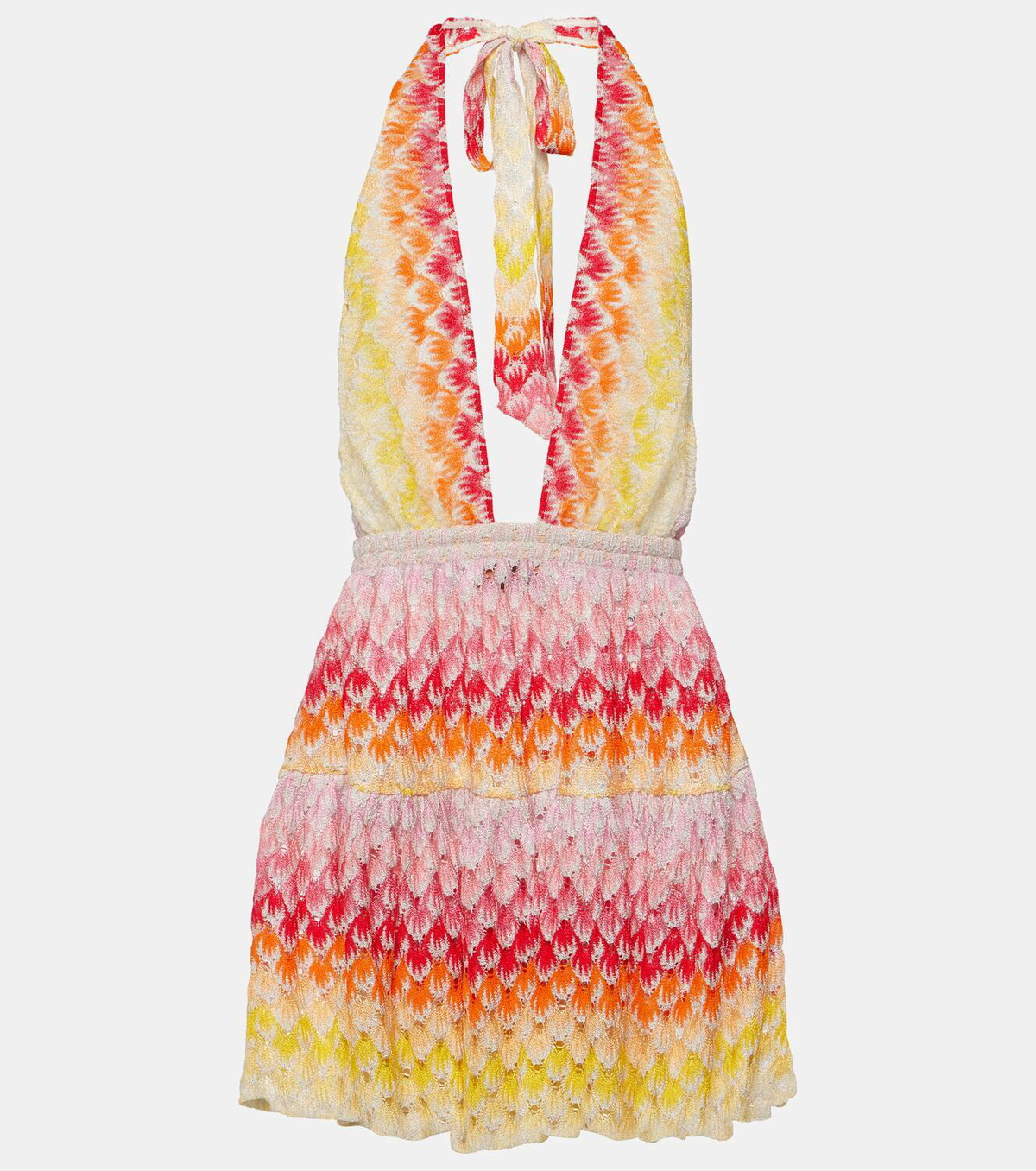 Missoni Mare Knitted halterneck minidress
